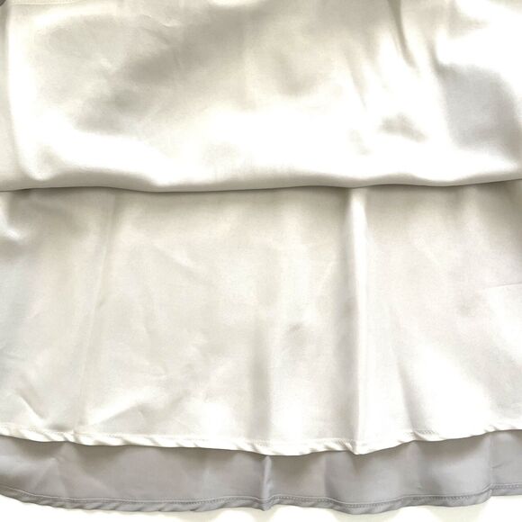 Jenny Yoo Light Grey Blake Maxi Bridesmaid Prom Formal Dress - Picture 16 of 16